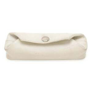 HERMES Bepop PM Pouch Pencil Case Leather Off-White with K Stamp